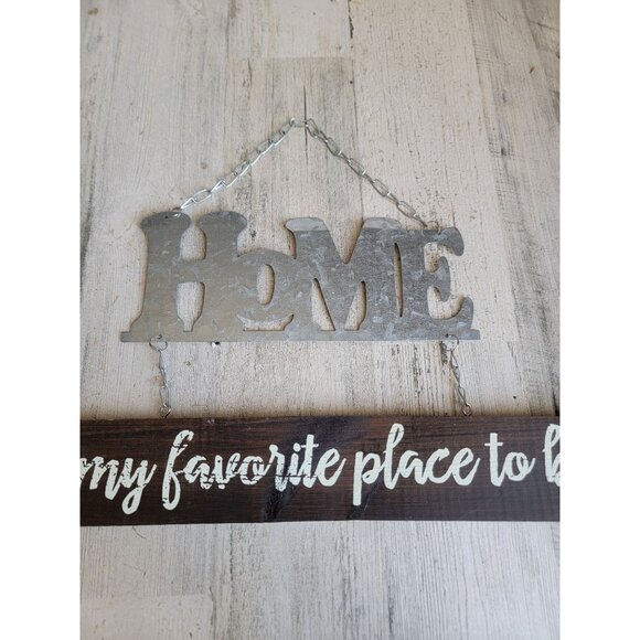 Home is my favorite place hanging sign decor - Picture 4 of 7